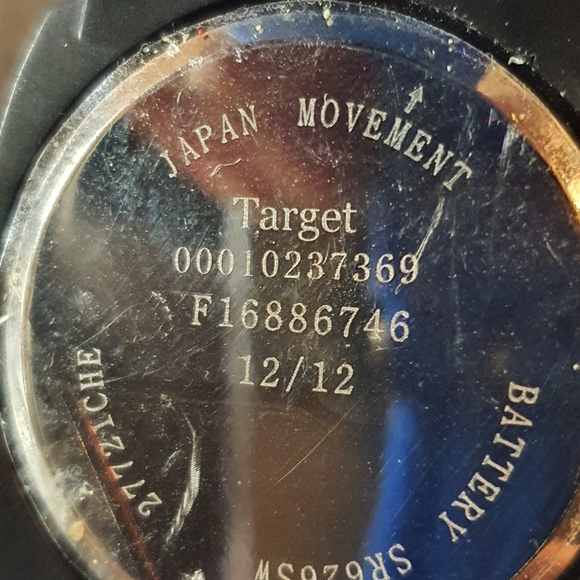 Target Black/Blue Silicone Men's Watch - Picture 3 of 3